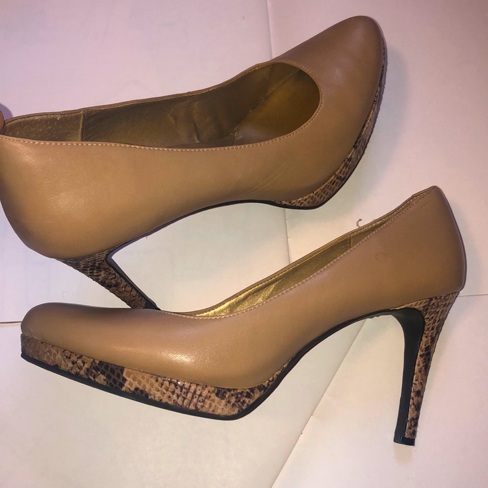 Sexy pair of nude heels